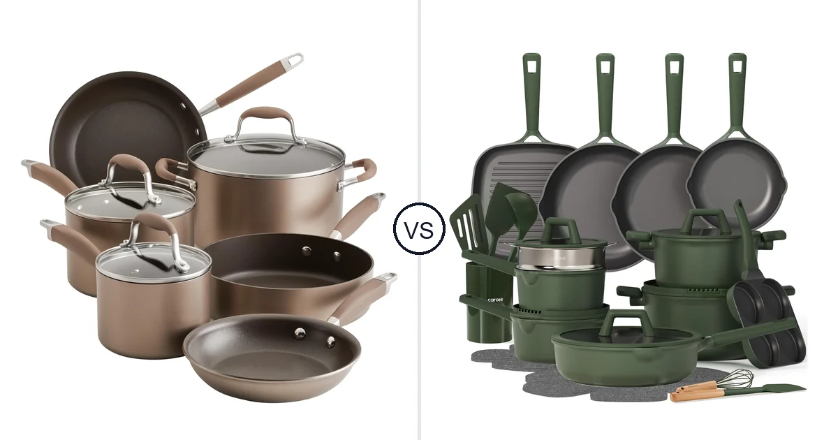 Anolon 9-Piece vs CAROTE 31 Piece: Best Cookware Set