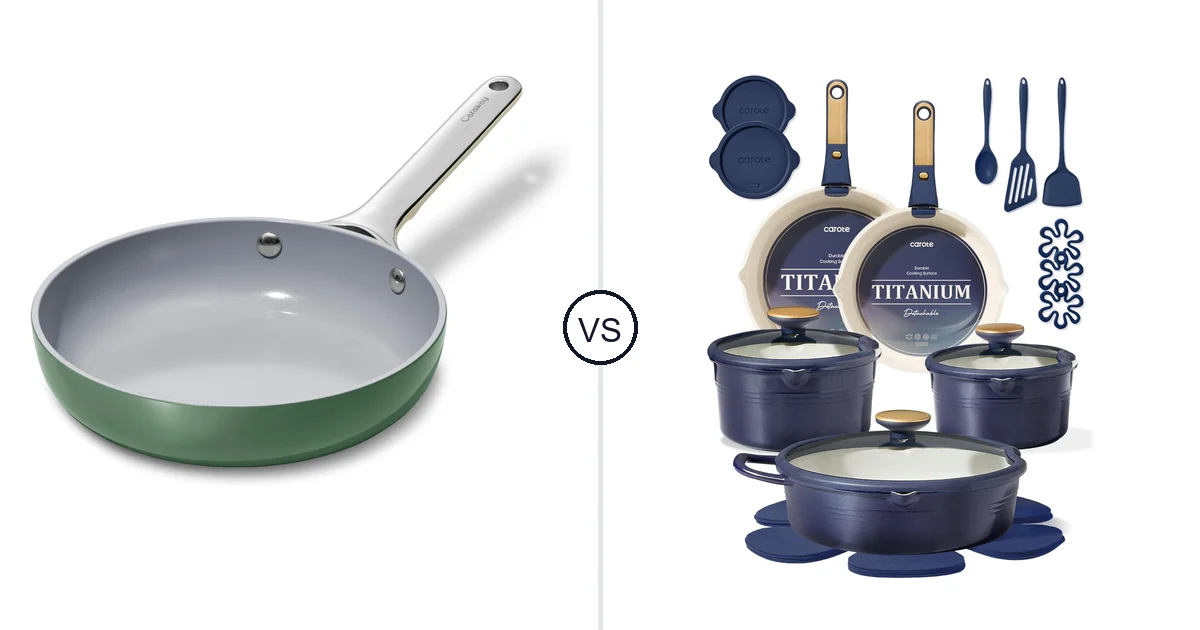 Caraway Nonstick Ceramic vs CAROTE 22 Piece: Oven Comparison
