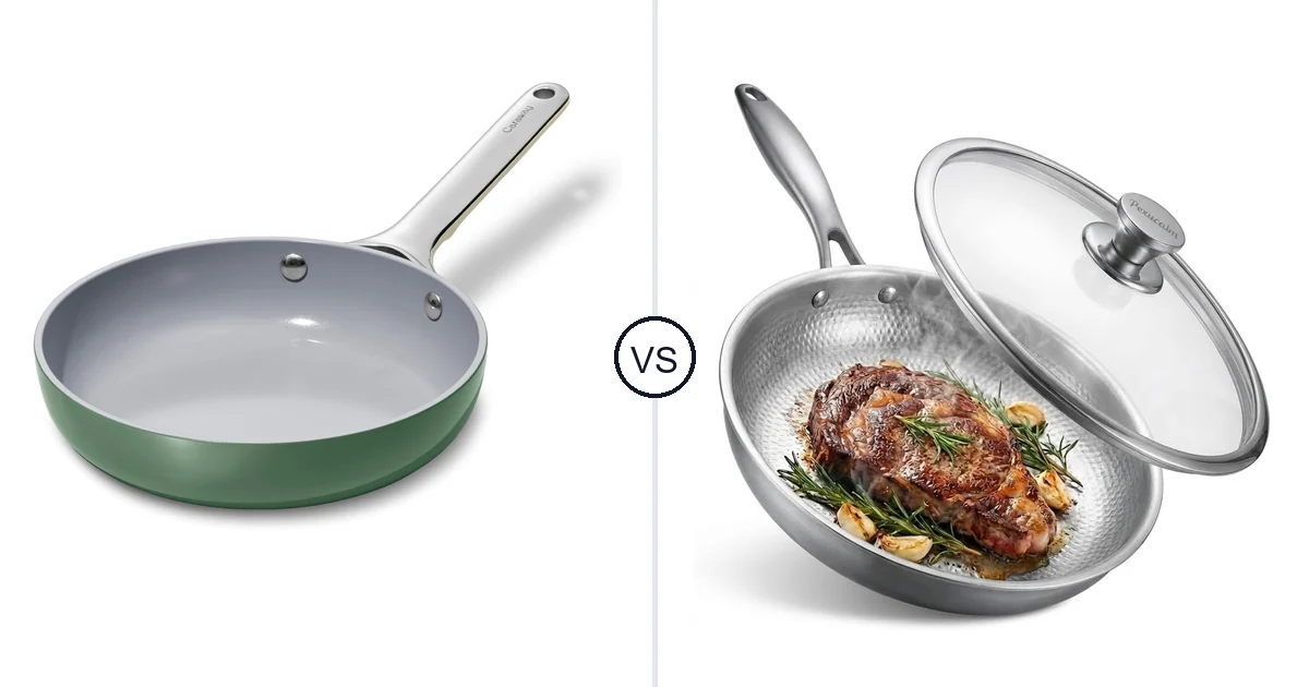 Caraway Nonstick Ceramic vs Pexucalm Titanium Frying Pan: Best Oven