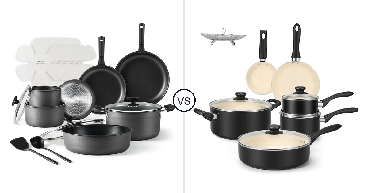 CAROTE 20 Piece vs Amazon Basics 11-Piece Set: Best Oven for Your