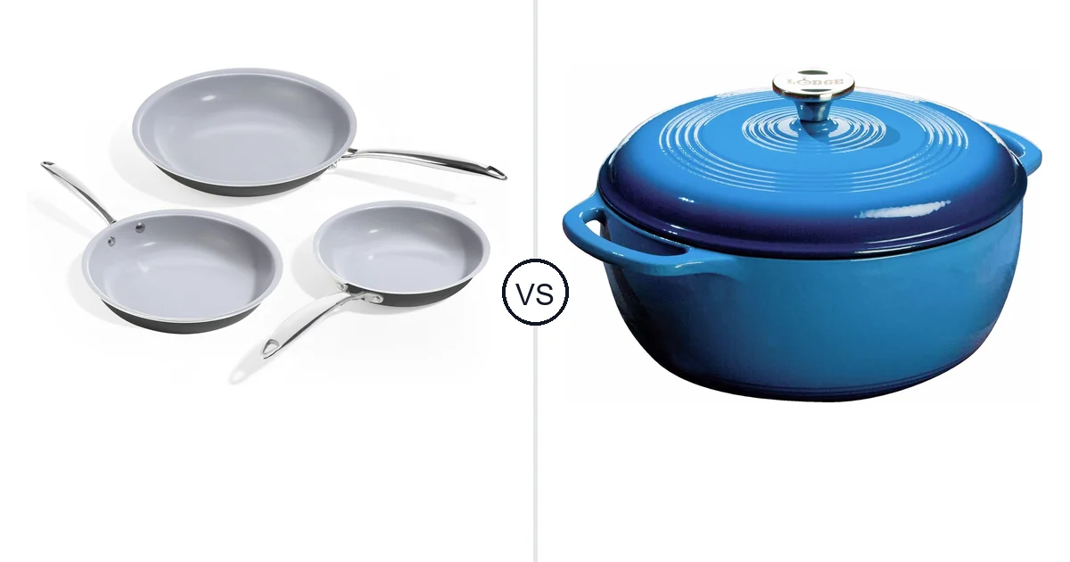 KITEXPERT Non Stick Frying vs Lodge Essential Enamel Cast: Best Oven