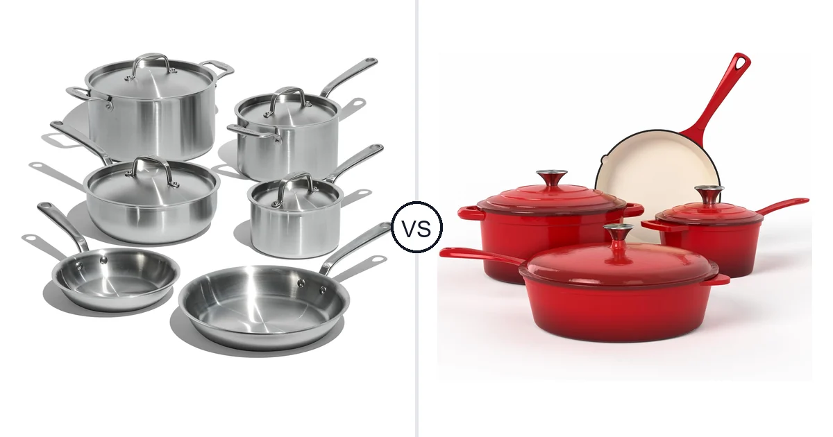 Made in 10-Piece vs Kitchen Academy 7 Pcs – Red: Oven Comparison