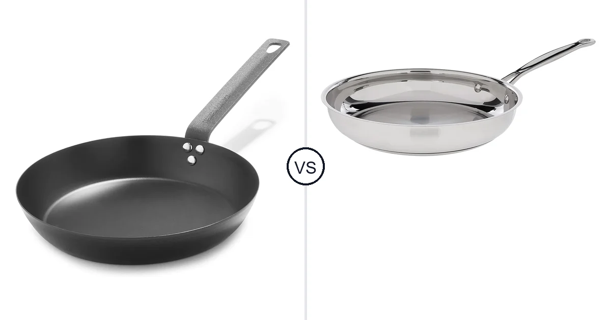 Comparison of Merten & Storck Pre-Seasoned Carbon Steel 10” Frying Pan and Cuisinart 10-Inch