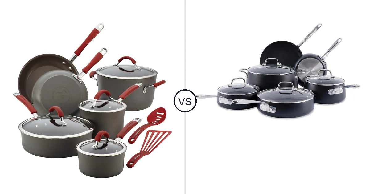 Rachael Ray 12 Piece Hard vs All-Clad 13 Piece Set: Oven Comparison