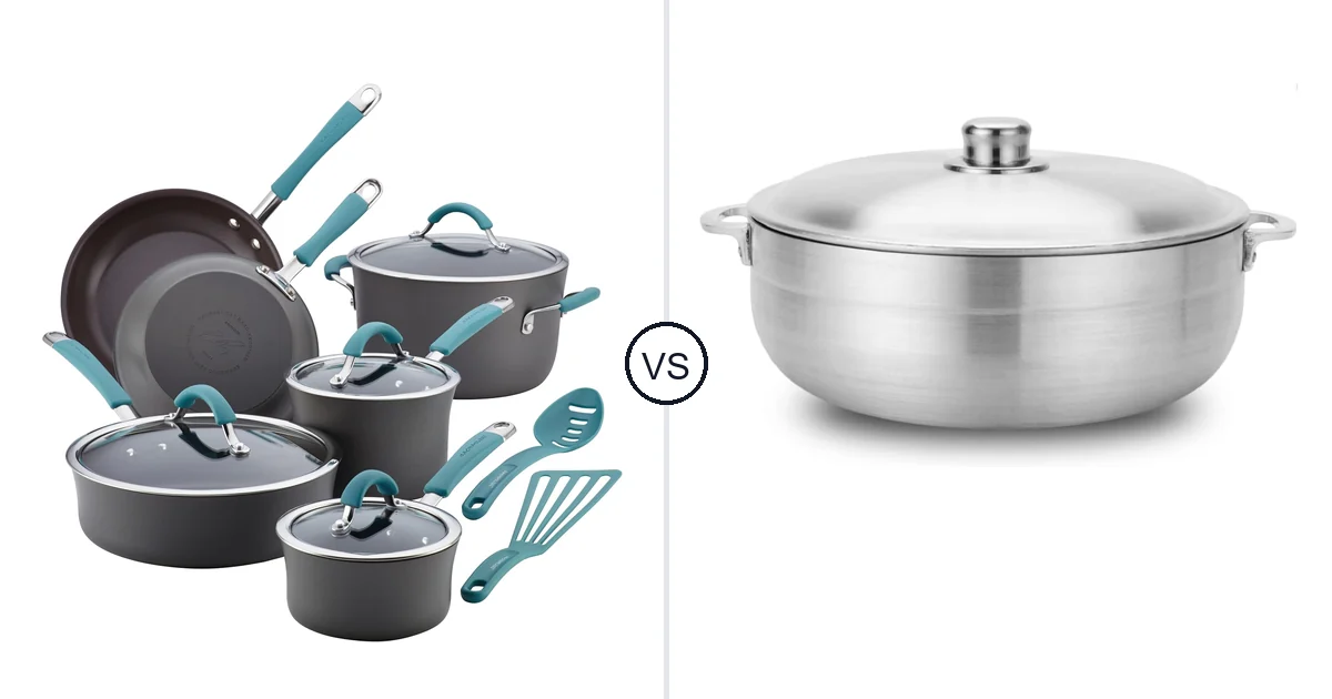 Rachael Ray 12 Piece Hard vs Alpine Cuisine 7-Quart: Key Differences