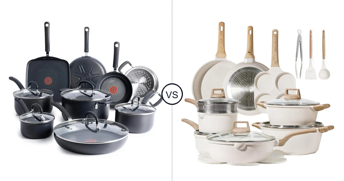 T-Fal 14-Piece vs CAROTE 21 Piece: Oven Comparison (Key Differences)