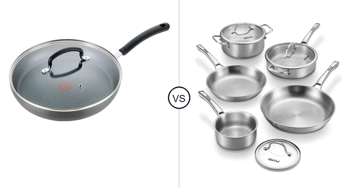T-Fal Ultimate Hard Anodized vs VEDNHOL Titanium Pans Set: Best Oven