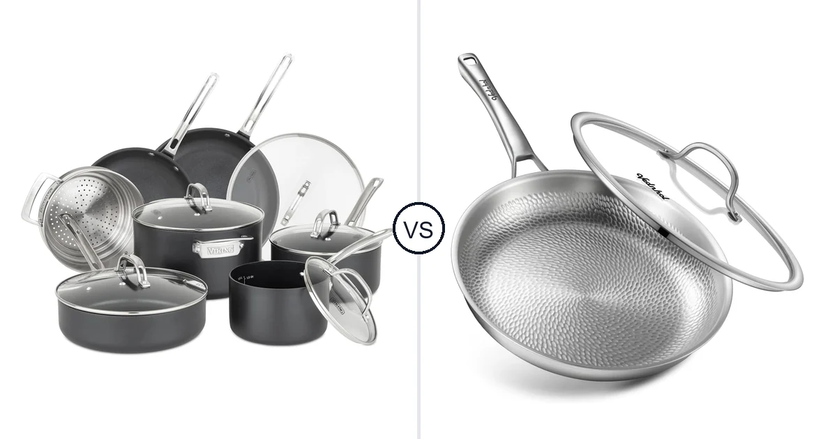 Viking 12 Piece Set vs VEDNHOL Titanium Pan: Oven Comparison