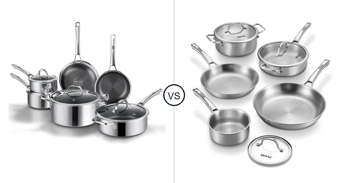 Yonida 10 Piece vs VEDNHOL Titanium Pans Set: Oven Comparison