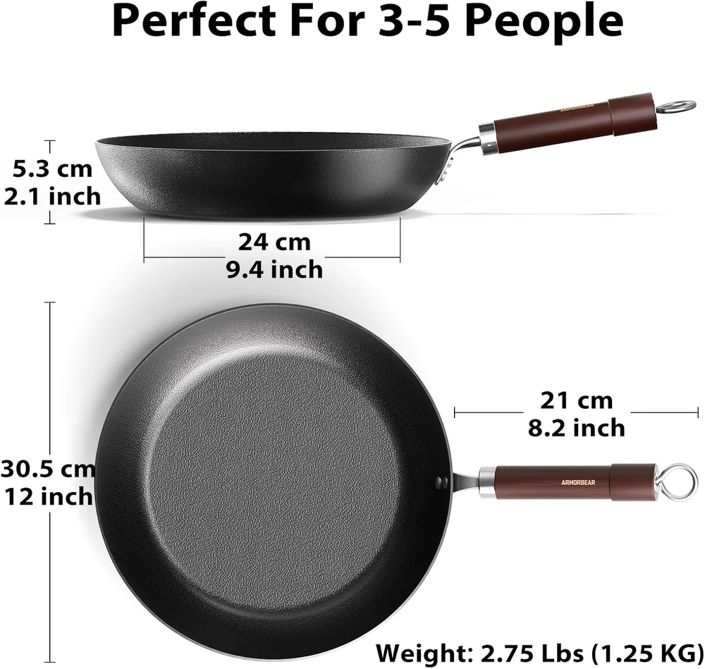 Armorbear Carbon Steel Frying Pan
