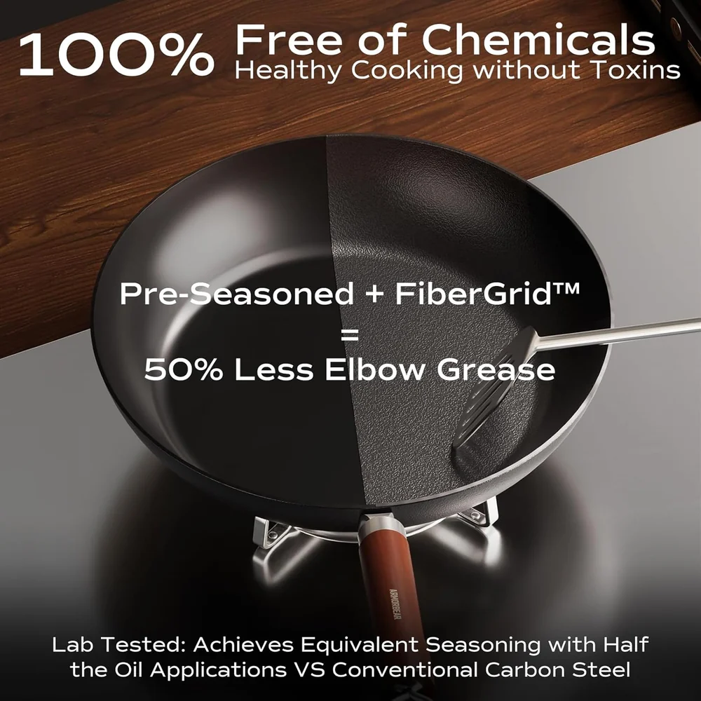 Armorbear Carbon Steel Frying Pan