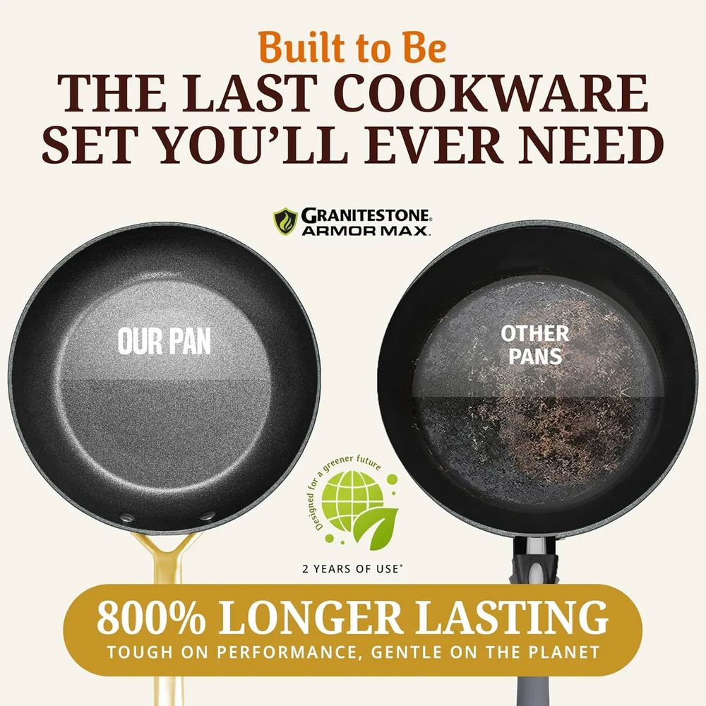 Granitestone 14 Pc Pots and Pans Set