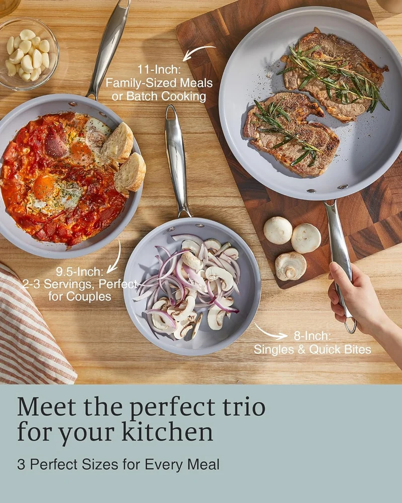 KITEXPERT Non Stick Frying Pans