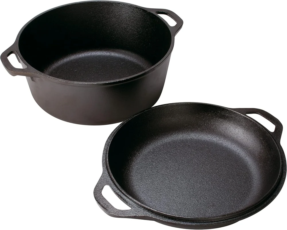 Lodge Cast Iron Double Dutch Oven -