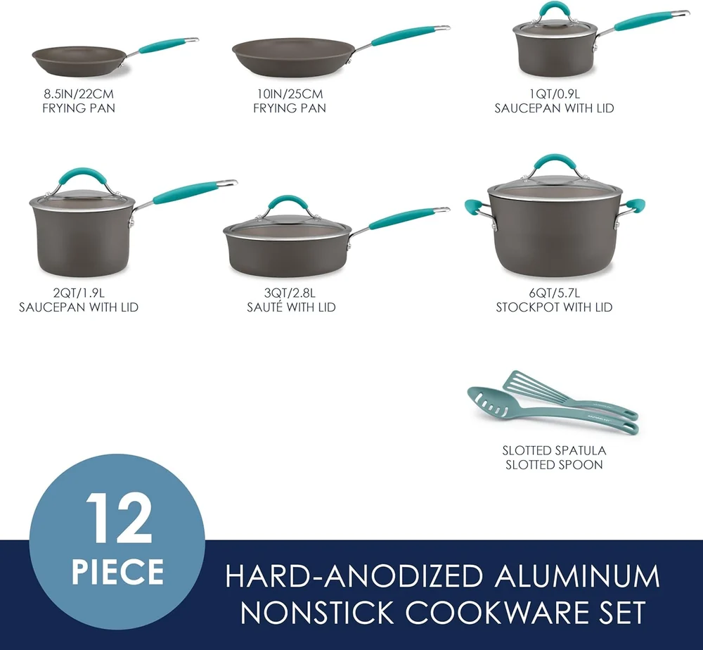 Rachael Ray 12 Piece Hard Anodized