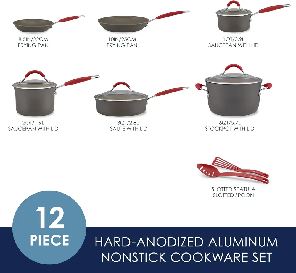 Rachael Ray 12 Piece Hard Anodized
