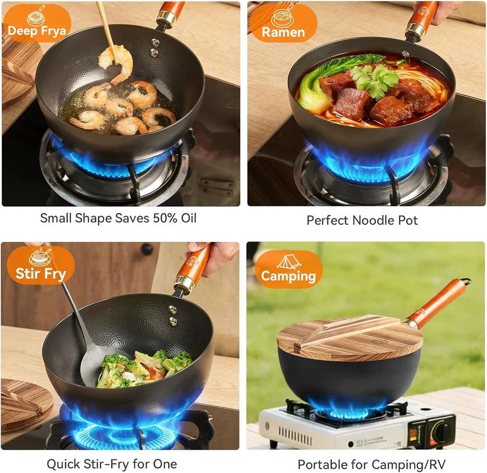 WANGYUANJI Carbon Steel Wok