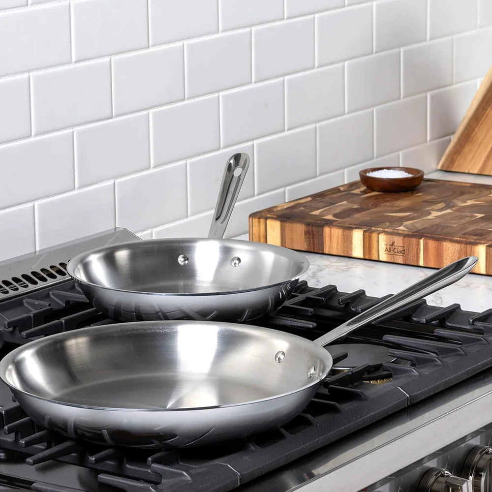 All-Clad D3® Stainless Steel 10 and 12