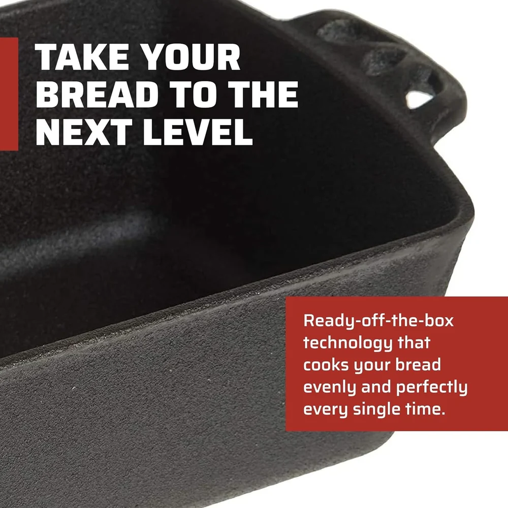 Camp Chef Home Seasoned Cast Iron Bread Pan