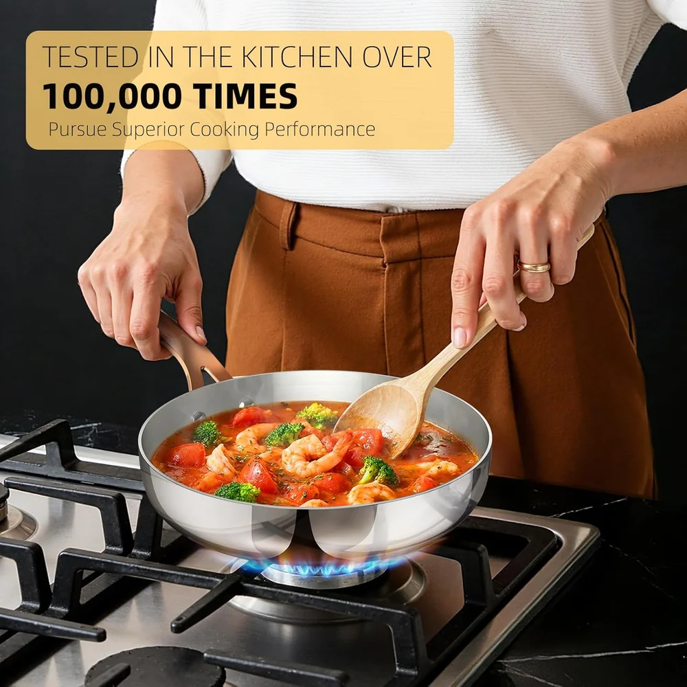 ciwete 9.5 Inch Frying Pan