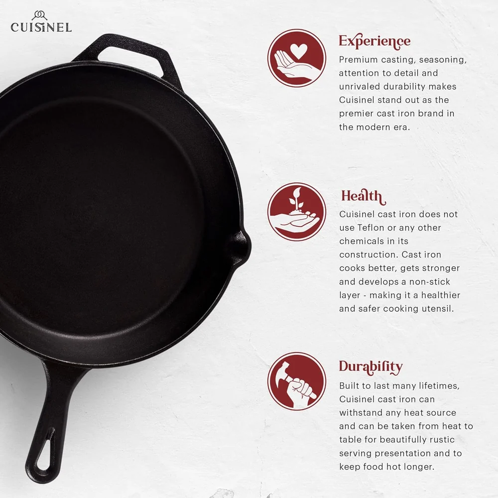 Cuisinel Cast Iron Skillet - 12