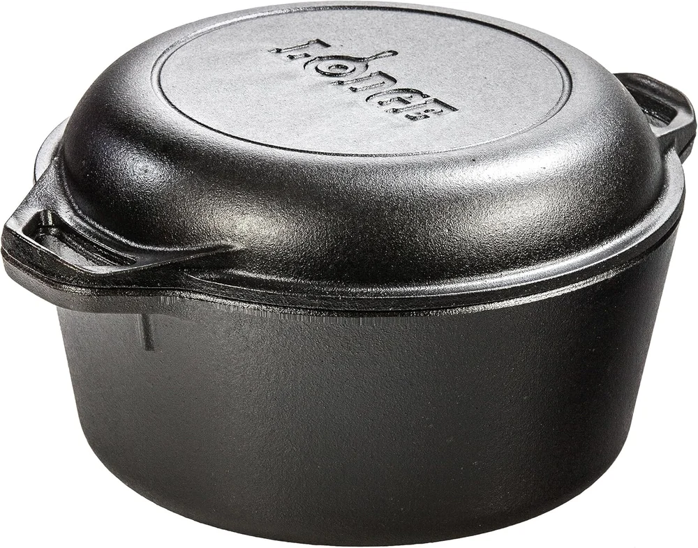 Lodge Cast Iron Double Dutch Oven -