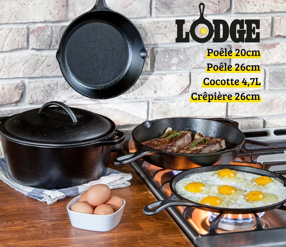 Lodge Cast Iron Set - Pre-Seasoned Kitchen