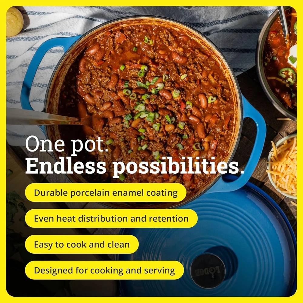 Lodge Essential Enamel Cast Iron Dutch Oven