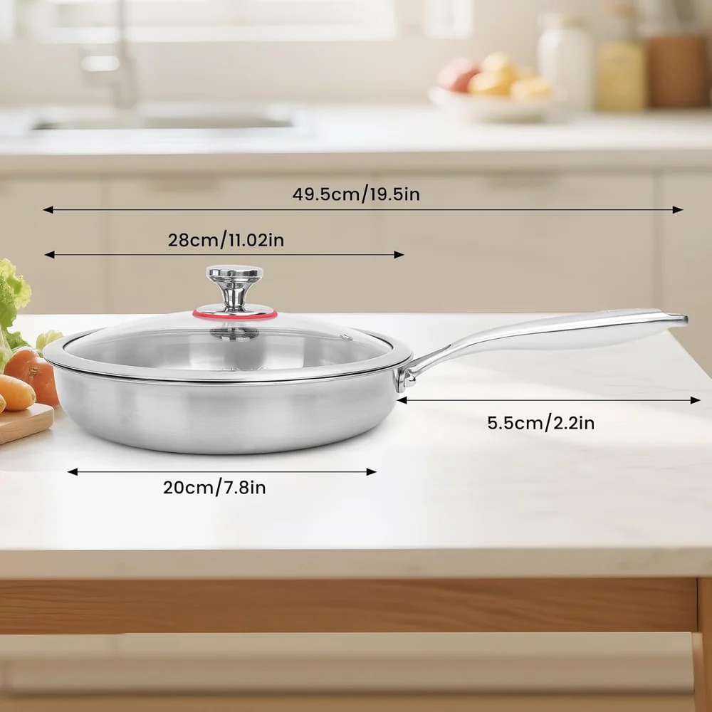 NKDFRI Titanium Hammered Pan Pro