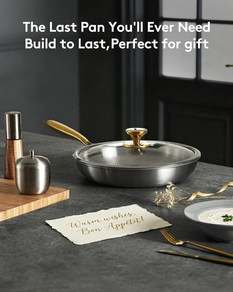 Titanium Wave Titanium Pans for Cooking | 12