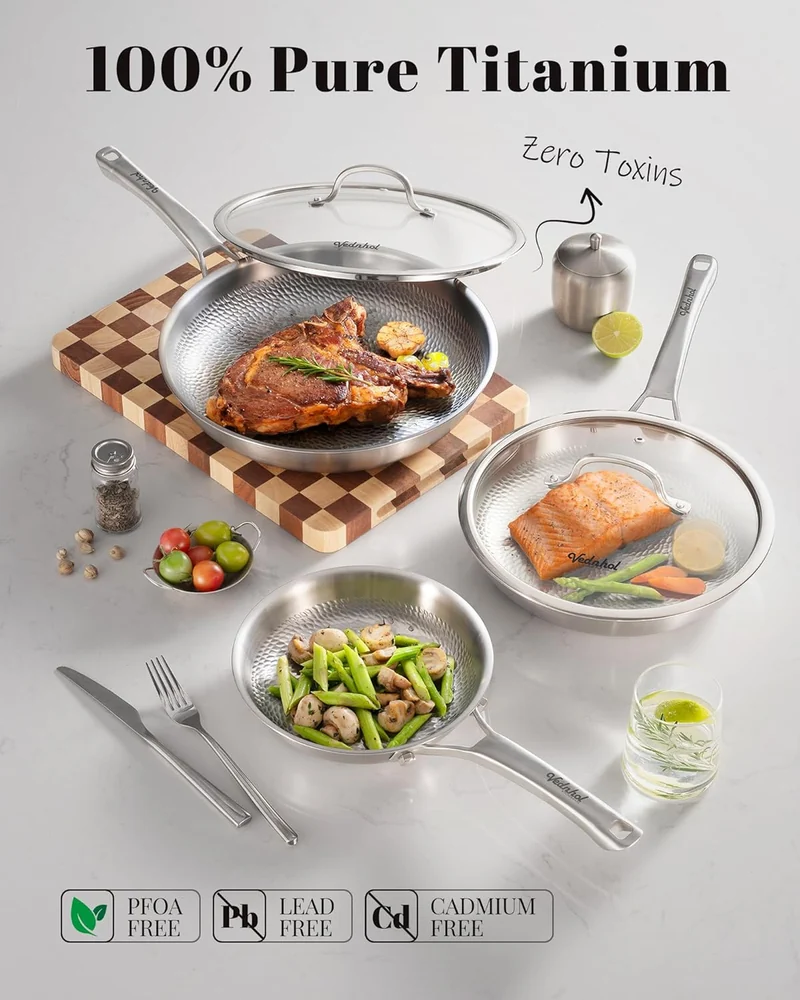 VEDNHOL Titanium Pans set