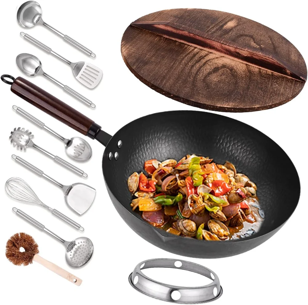 UMETRE Carbon Steel Wok Pan