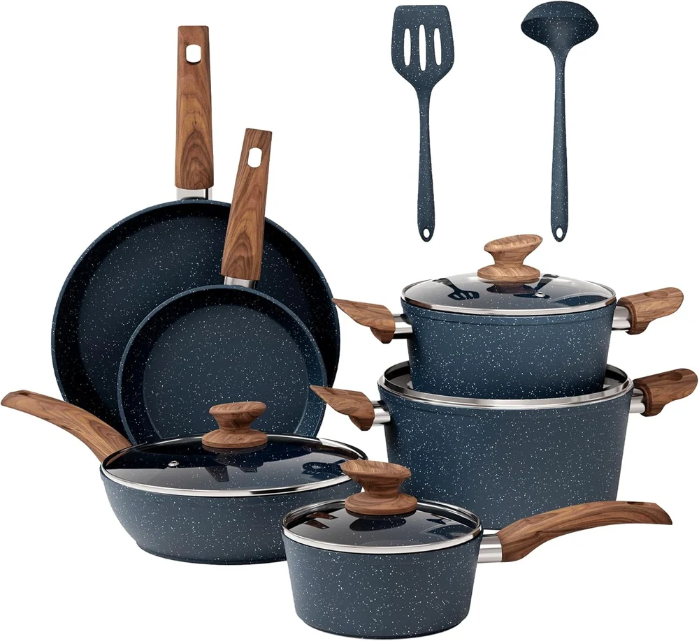 Astercook 19 Pcs Kitchen Cookware Sets