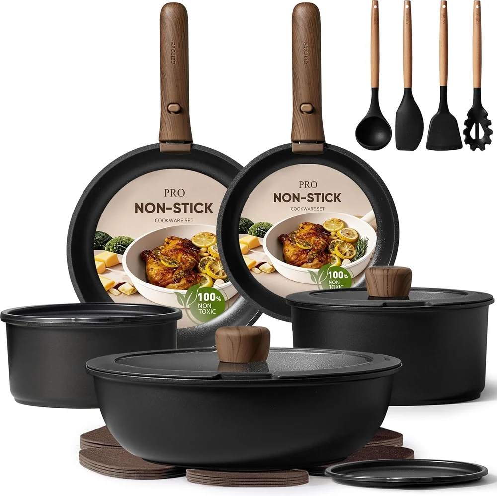Astercook 19 Pcs Kitchen Cookware Sets