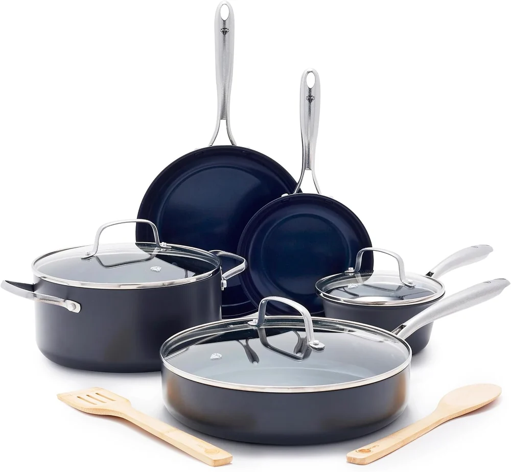 Blue Diamond 10 Piece Cookware Set
