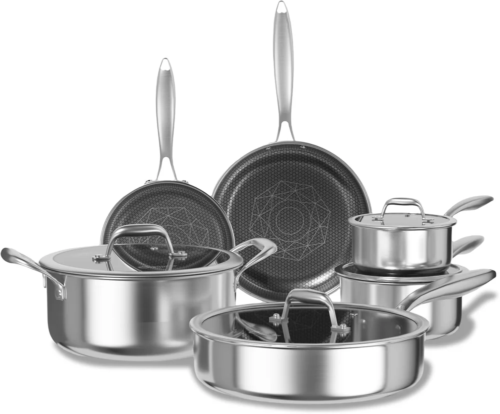 Blue Diamond 10 Piece Cookware Set