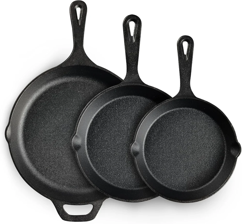 Cuisinel Cast Iron Skillet Set - 8