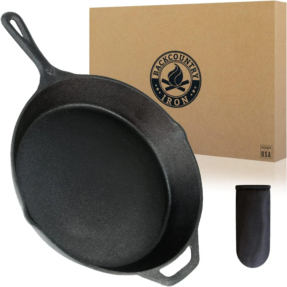 Flambo 12 Inch Smooth Cast Iron Skillet