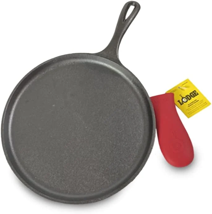 Lodge Round Seasoned Cast Iron Griddle -