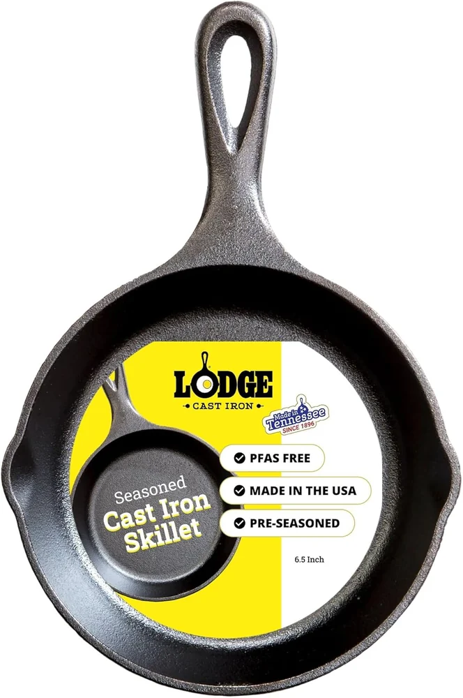 MOZUVE 6 Inch Cast Iron Skillet