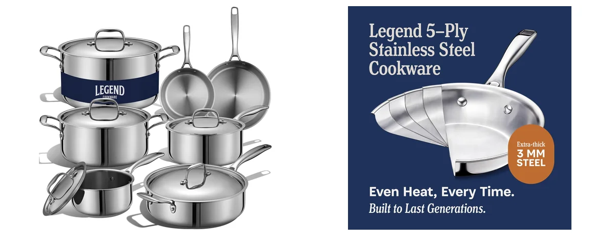 LEGEND COOKWARE 5-Ply images