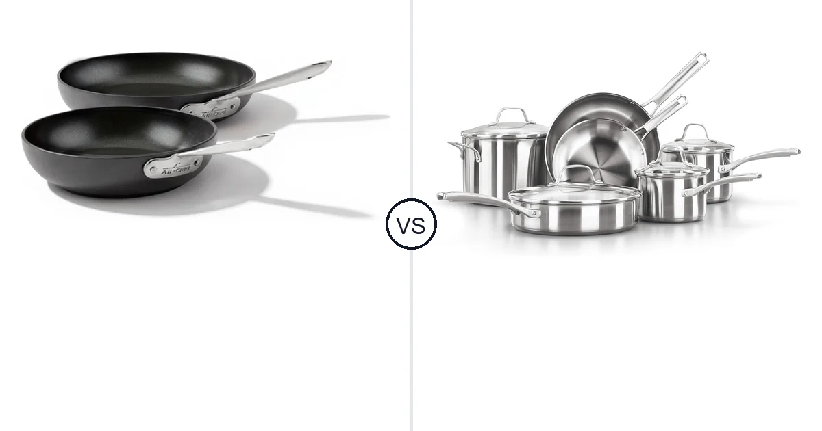 All-Clad 2 Piece Set vs Calphalon 10-Piece: Best Oven Cookware