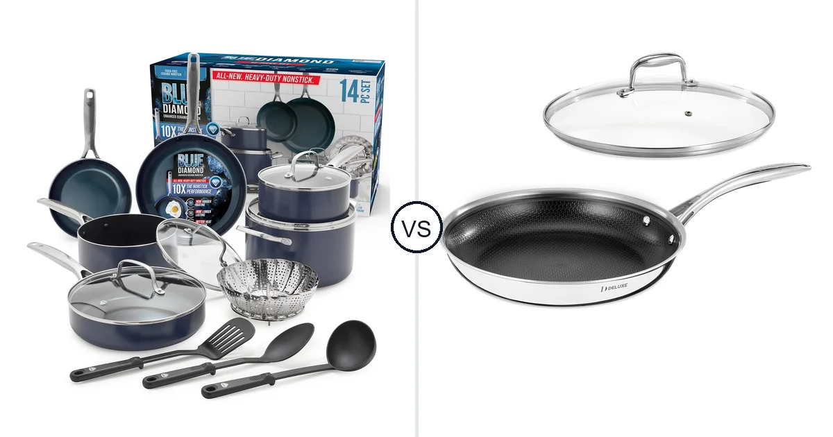 Blue Diamond 14 Piece vs DELUXE Hybrid Ceramic: Oven Comparison