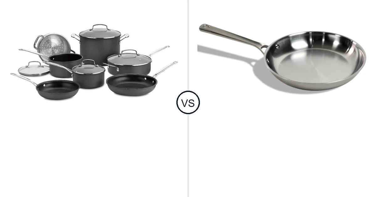 Comparison of Cuisinart 11-Piece and STRATA Carbon Steel Clad 10.5" Frying Pan