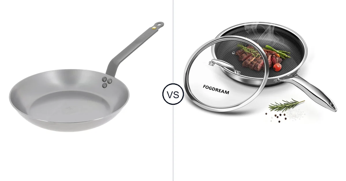 De Buyer MINERAL B Carbon vs FogDream 12 Inch Nonstick: Oven