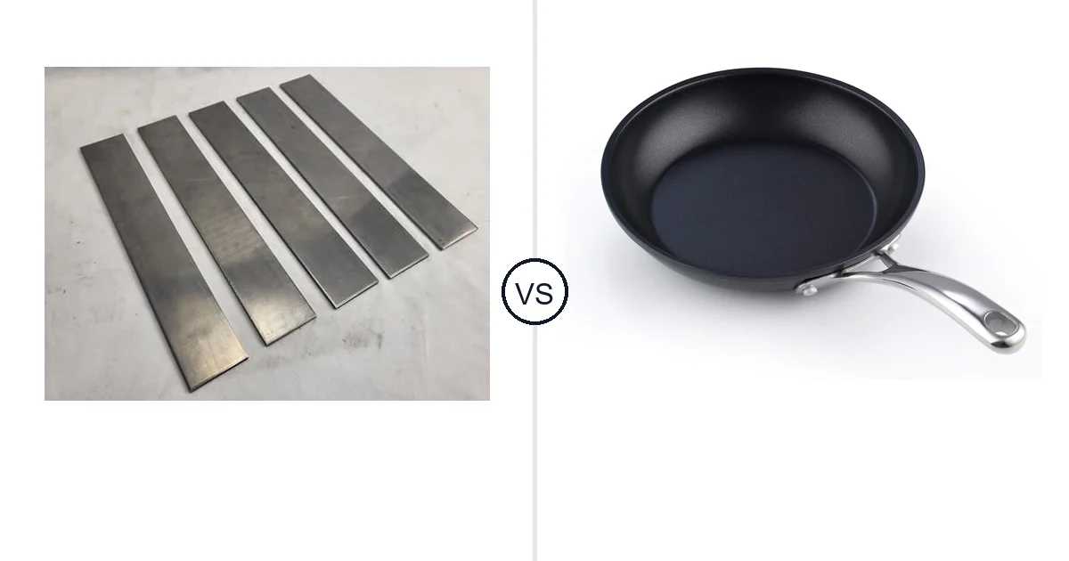 Comparison of Generic 1095 and Cooks Standard Frying Omelet Pan