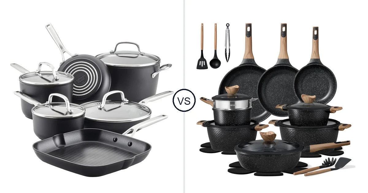 KitchenAid 10 Piece vs CAROTE 26 Piece: Best Pots and Pans