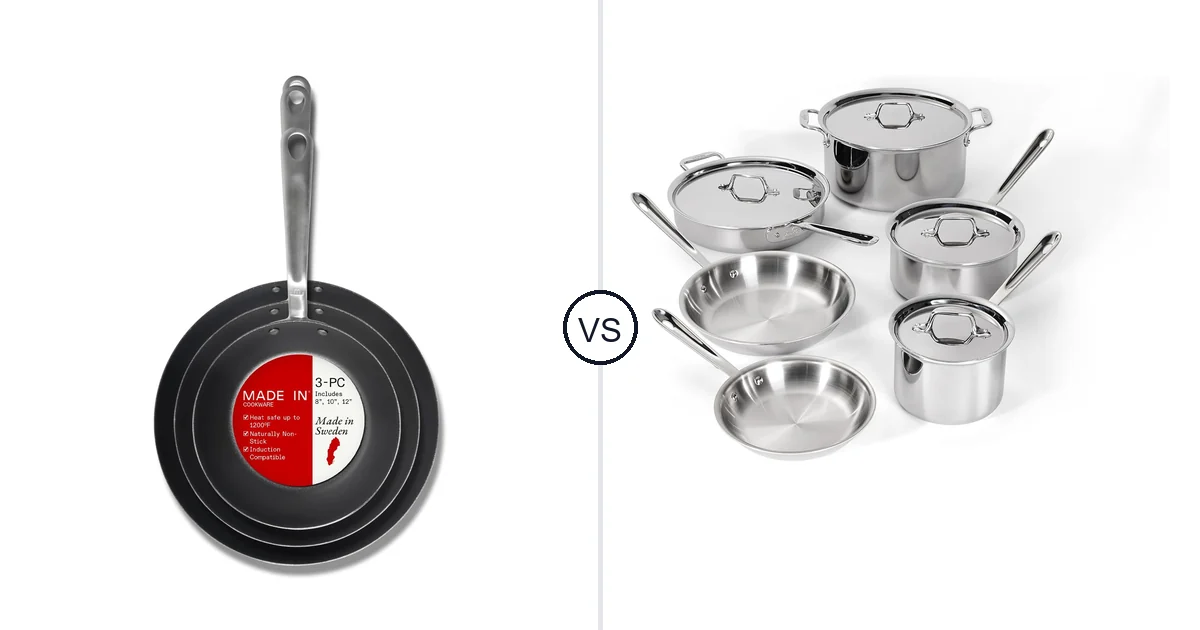 Made in Cookware | 3 Piece vs All-Clad 10 Piece Set: Oven Comparison
