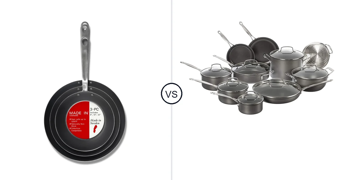 Made in Cookware | 3 Piece vs Cuisinart 17-Piece: Oven Comparison