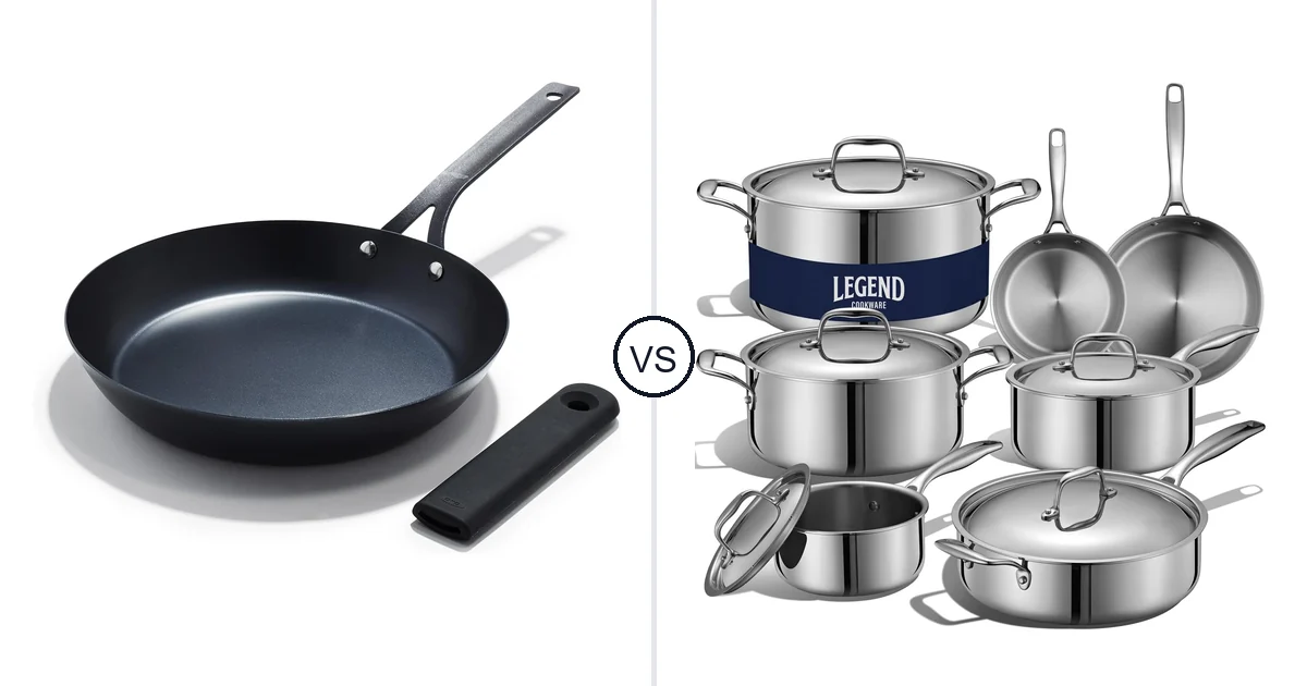 OXO Obsidian 12 Carbon vs LEGEND COOKWARE 5-Ply: Best Oven Safe Pans